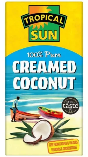 TROPICAL SUN CREAMED COCONUT 4 X 50GMS